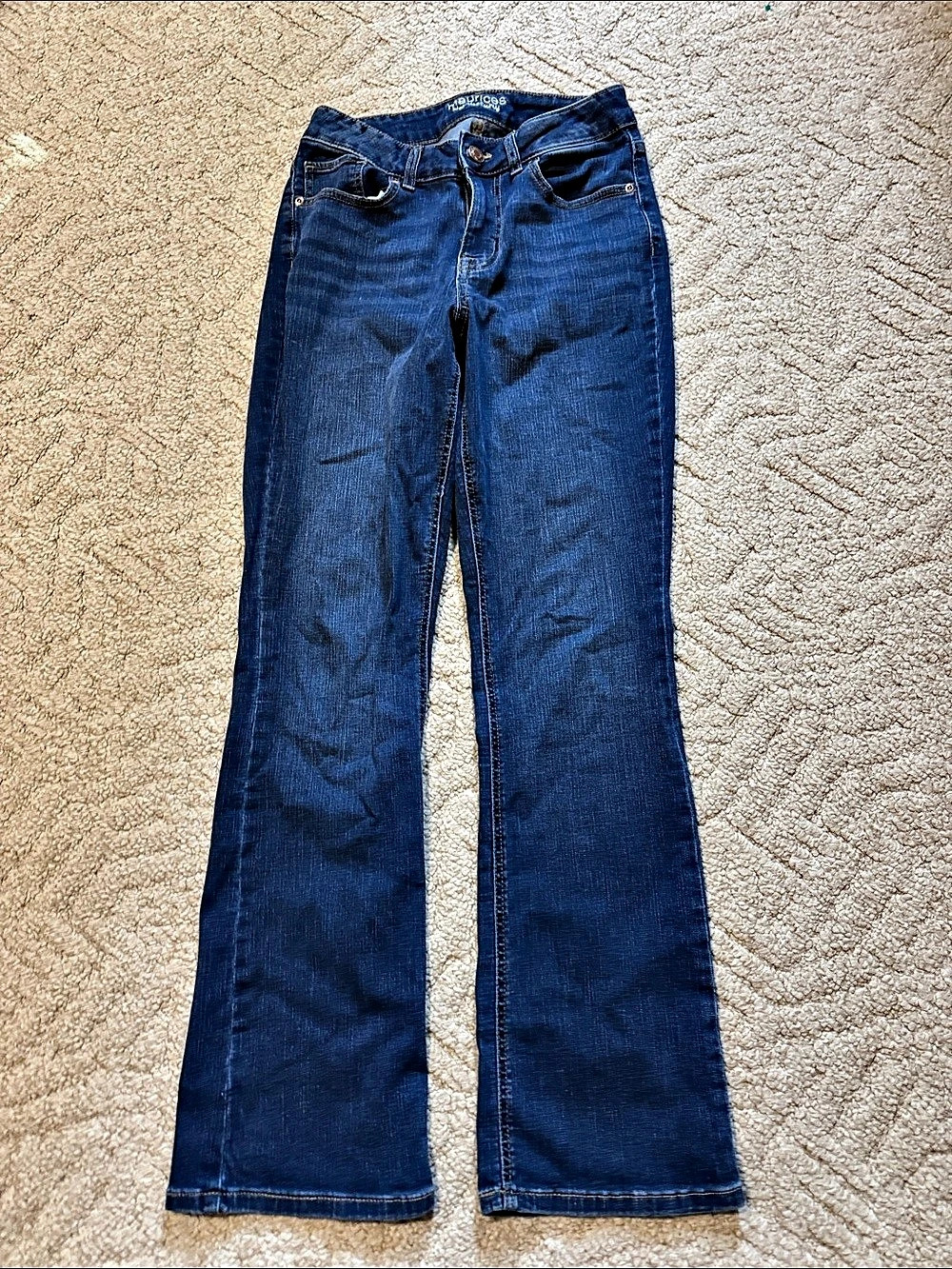 Maurices High Rise Curvy Boot Jeans Women's Size 8 Blue